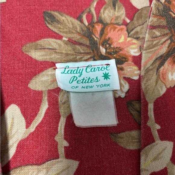 Lady Carol Petites Vintage Floral Boho Open Front Jacket 3/4 Sleeve Women’s - Picture 5 of 8